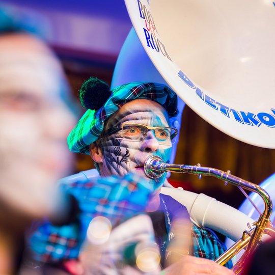 Die Reppischfäger rocken die Bühne im Saal Barlag, hier bei ihrem letzten Auftritt im Jahr 2018.