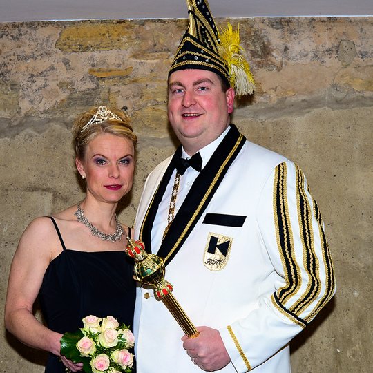 Prinzessin Stephanie I. und Prinz Maik I. (Hörnschemeyer) freuen sich auf die kommende Session.