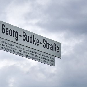 Straßenschild Georg-Budke-Straße