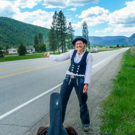 Johanna Röh war als Tischlergesellin vier Jahre lang auf der Walz, wie hier in Kanada.