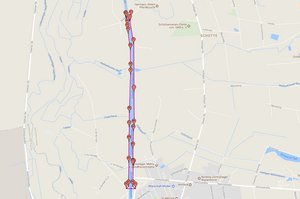 Laufstrecke (Screenshot www.laufstrecke-messen.de)