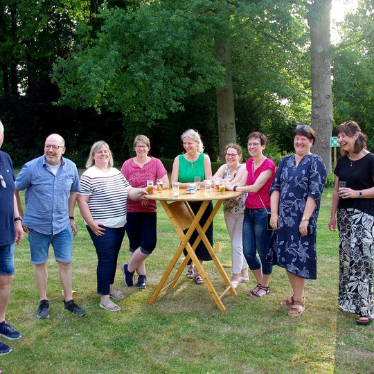 Gute Laune in geselliger Runde beim KKC-Sommerfest.