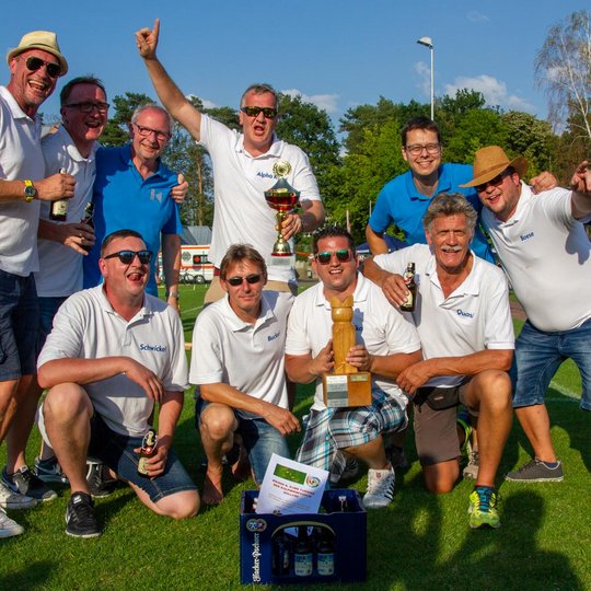 Kolping-Kubb-Turnier-Sieger 2019: die Blue White Devils.