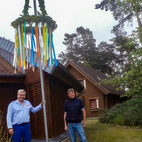 Maibaum am Kolping-Pavillon