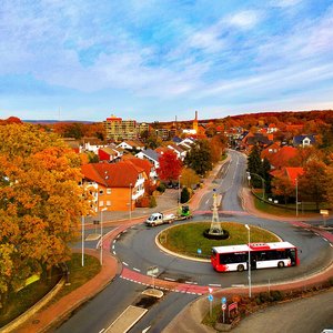 Luftbild Ortseingang von Hollage