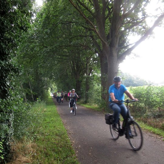 Unterwegs auf dem Bahnradweg Burgsteinfurt-Heek.